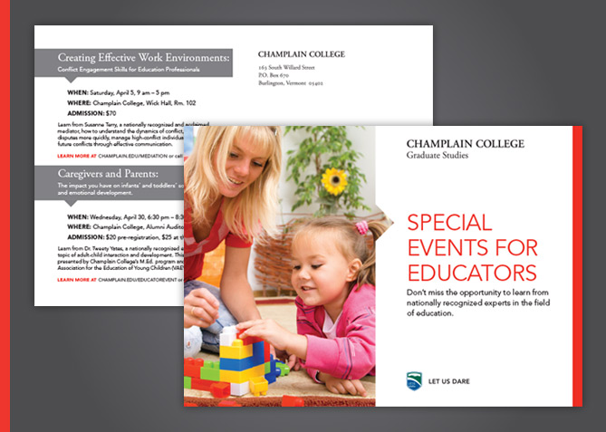 Print Advertising for Champlain College