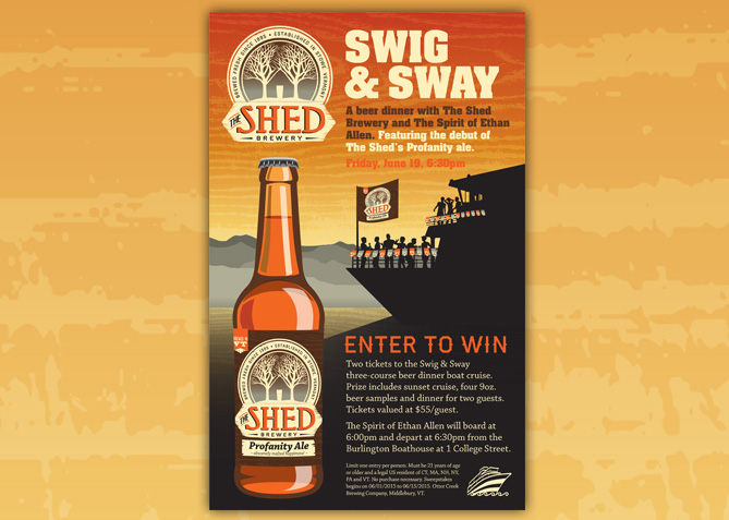 Print Advertising for The Shed Brewery
