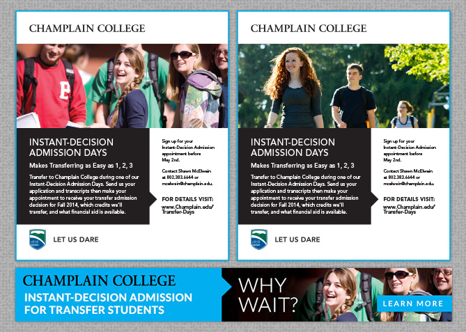 Advertising for Champlain College