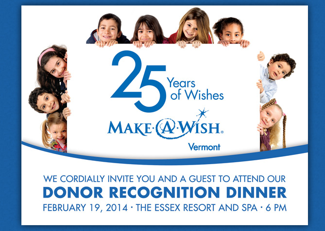 Event Invitation for Make-A-Wish Vermont