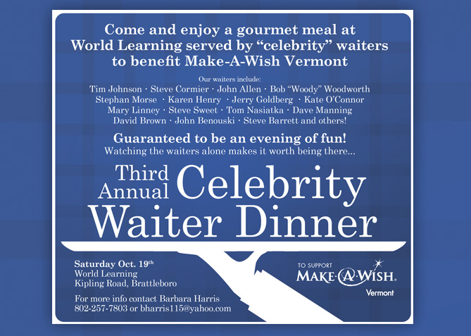 Event Advertising for Make-A-Wish Vermont