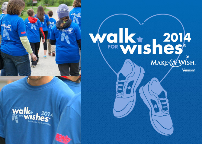 Event Tee Shirt for Make-A-Wish Vermont