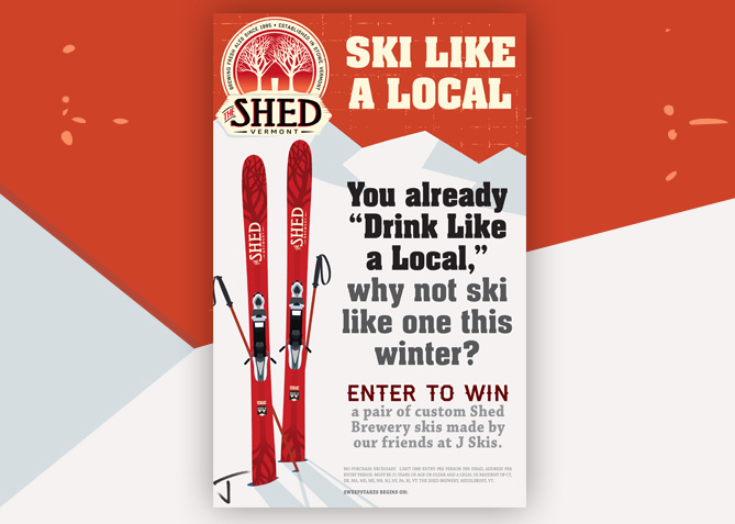 Print Ad for The Shed Brewery
