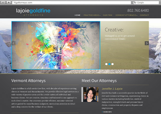 Responsive Website Design, Responsive Website Development for HLG Attorneys 