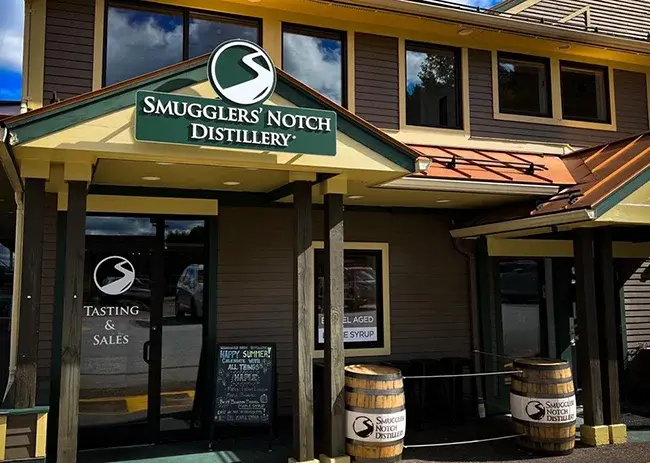 Exterior Signage for Smugglers' Notch Distillery