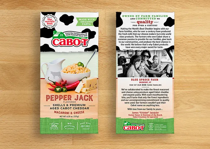 Packaging Design for Cabot