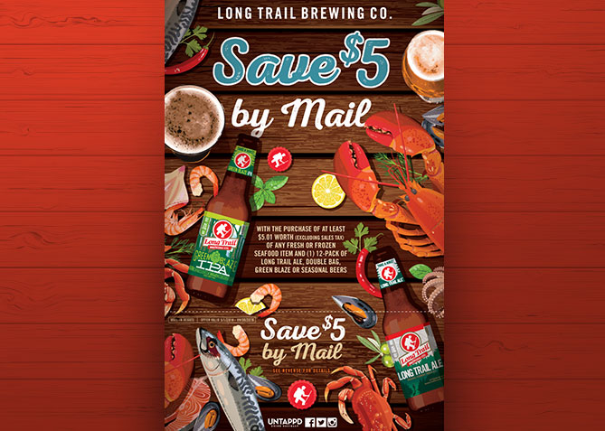 Point of Purchase Advertising for Long Trail Brewing Co.