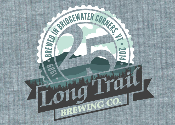 25th Anniversary Tee Graphic for Long Trail Brewing Co.