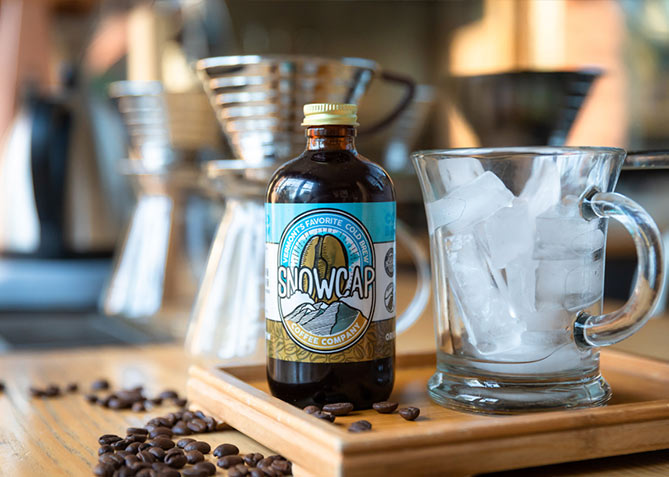 Photoshoot for Snowcap Cold Brew
