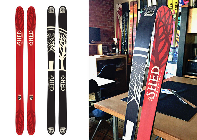 Promotional Ski Design for The Shed Brewery