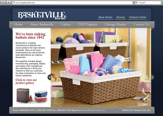 Responsive Website Design, Responsive Website Development for Basketville