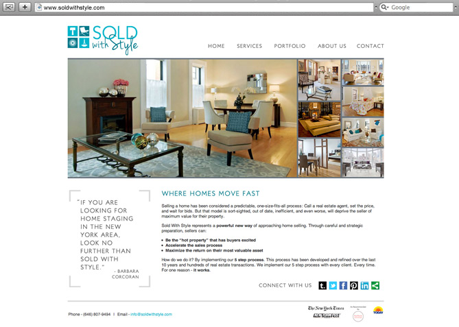 Website Design, Website Development for Sold with Style