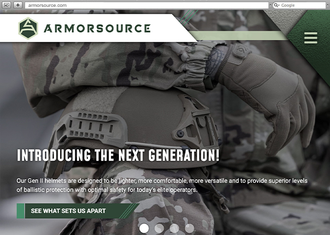 Responsive Ecommerce Design, Responsive Ecommerce Development for ArmorSource